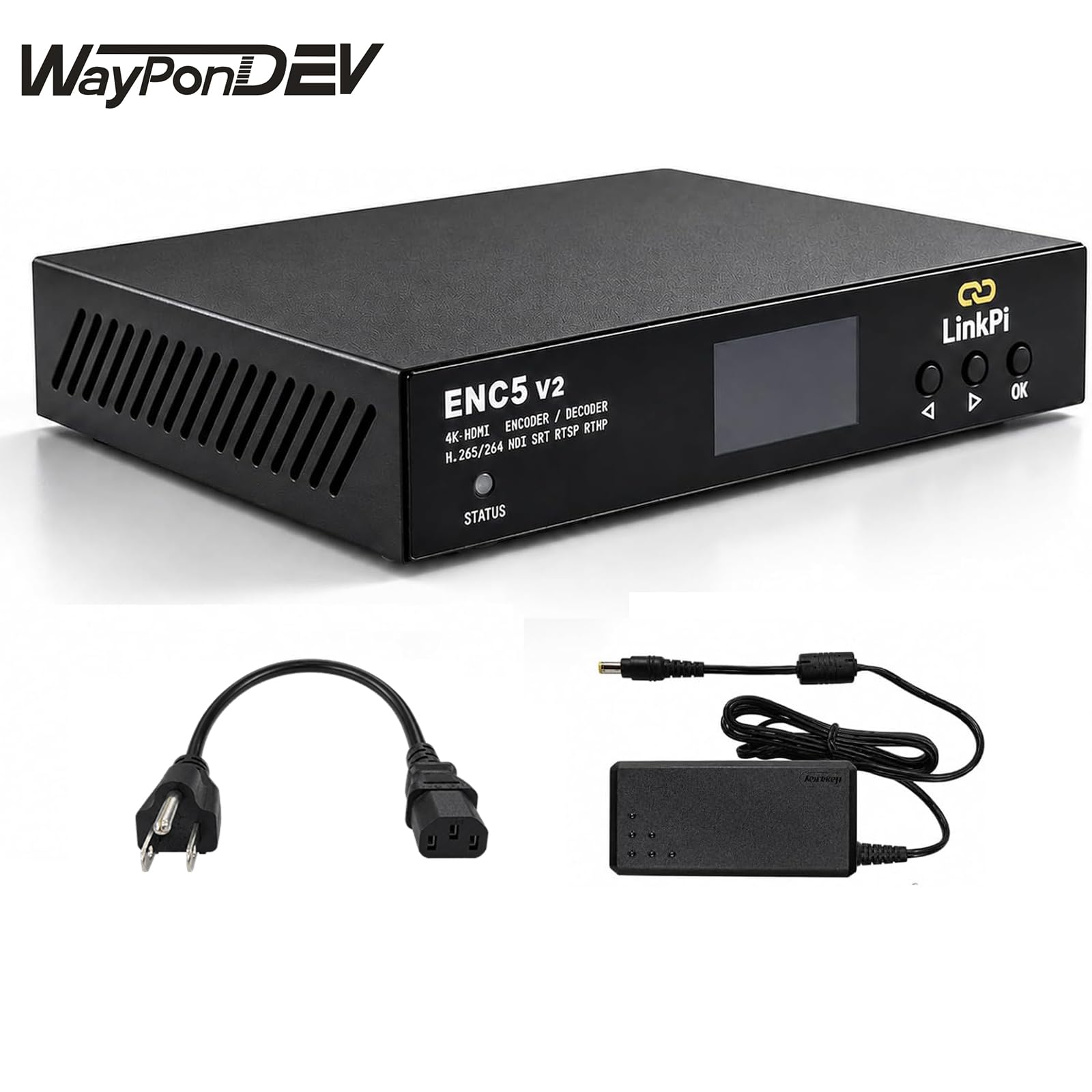 Amazon.com: WayPonDEV Link Pi ENC5-V2 5 Port NDI HDMI Encoder, 4K